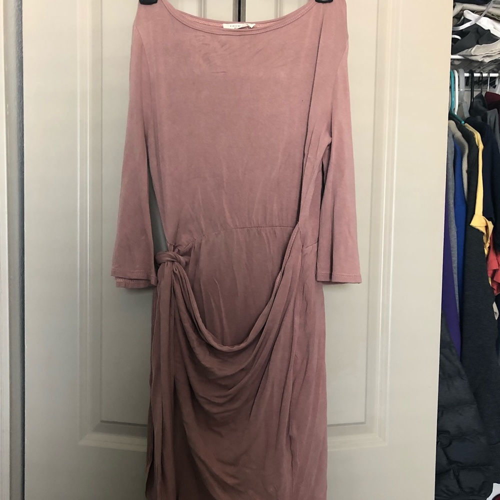 Blush wrap dress *perfect for weddings*